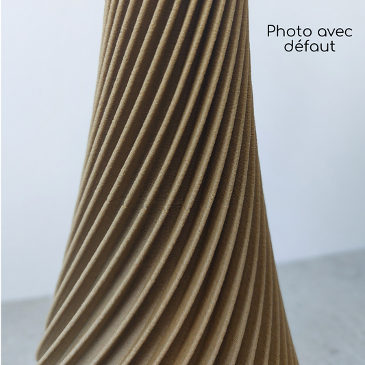 Vase Ailettes Twist large Imparfait